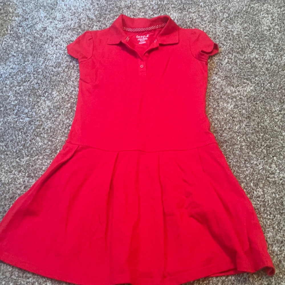 Cat & Jack uniform dress 7/8. Some marks to front